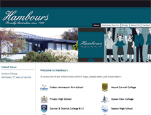 Tablet Screenshot of hambours.com.au